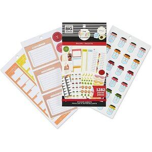 The Happy Planner RECIPE Sticker Sheets 1282 Piece PPSV-168-3048 NEW Food Mom